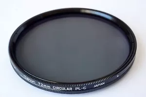 CANON 72MM CIRCULAR PL-C ORIGINAL OEM POLARIZER LENS FILTER Good Working Order - Picture 1 of 7