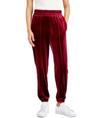 Nuevos pantalones jogger de terciopelo para mujer INC International Concepts talla XL Foto 1 de 4