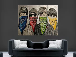 BANKSY STREET GRAFFITI ART THE BEATLES WALL POSTER PICTURE PRINT LARGE HUGE - Picture 1 of 1