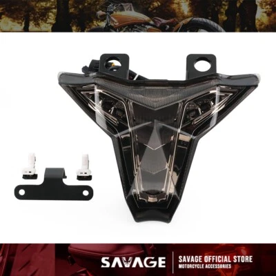 Luz trasera LED integrada señal de giro para Kawasaki Z400 Z1000 Ninja 400 ZX6R ZX10R Foto 1 de 4