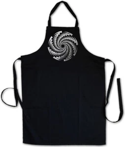SPIRAL ROTATOR BBQ COOKING APRON Labyrinth Mystic Hypnotic Circle Hypno - Picture 1 of 1
