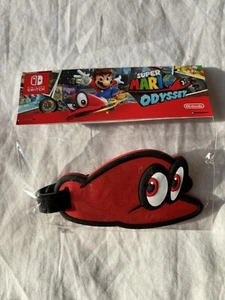 NEW Super Mario Odyssey Nintendo Switch Promo Cappy Luggage Suitcase Bag Tag - Picture 1 of 2