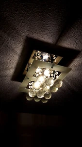 Deckenlampe mit Glaskugeln 2xG9 28W Max. (LxB) 27,5cmx19cm - Bild 1 von 1