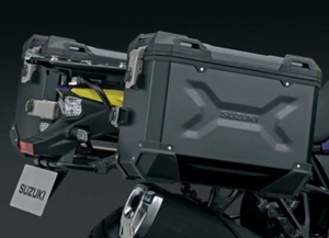2023-2025 Genuine Suzuki V-STROM 800 Aluminum Side Case Set, Black 95400-25860 - Picture 1 of 2