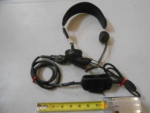 RARE WW2 ROANWELL CORP FLIGHT HEADSET & SWITCH 9992 ARMY AIR FORCE MILITARY CORP - Picture 1 of 7
