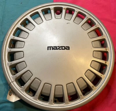 14" Hub Cap Wheel Cover 1988-1989 Mazda MX-6 Hubcap Vintage Silver B45837170A OE - Image 1 of 4