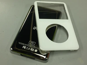 New White Front Faceplate + 2TB Back Cover Housing for iPod 5th 5.5 Gen Video - Photo 1 sur 9