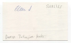 Swirlies - Damon Tutunjian Signed 3x5 Index Card Autographed Signature - Picture 1 of 2