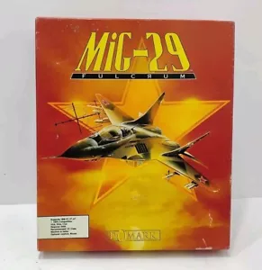 MiG-29 Fulcrum - Videogioco Big Box - Floppy Disk 3,5", 1991 Domark, PC IBM - Foto 1 di 4