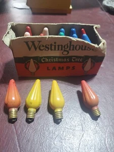 Vintage 50er Jahre Westinghouse Christbaumlampen mit Originalkarton - Bild 1 von 2