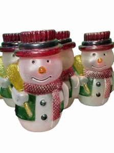 Snowman Blow Mold Small X 4 - Picture 1 of 9