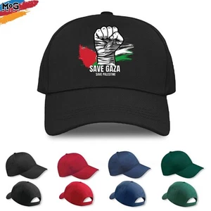 Save Gaza Palestine Baseball Cap Peaceful Protest Gift Palestinian Support Hat - Picture 1 of 6