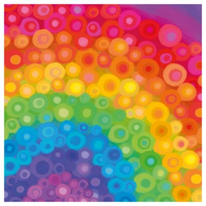 Servilleta "Rainbow Art" - Imagen 1 de 2