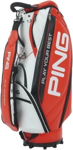 PING Golf Men's Caddy Bag SOFT PU 9.5 x 47 inch 3.2kg 5-way CB-U2502 Red New - Picture 1 of 4