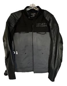 Harley Davidson Switchback Mixed Media Rider Jacket Mens Size XL Black/Gray New - Picture 1 of 21
