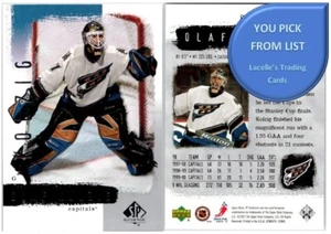 2000-01 Upper Deck SP Authentic NHL Hockey Cards - U-Pick From List - Picture 1 of 181