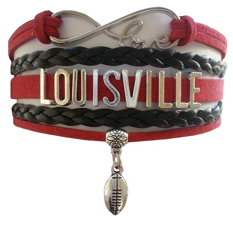 University of Louisville Cardinals Fan Shop Infinity Bracelet Jewelry Cover