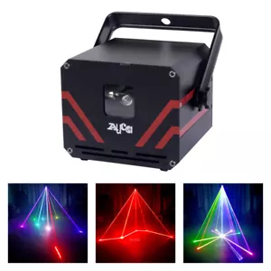 Proiettore Luce Laser 0,5-2W RGB Animazione Scansione DMX DJ Party Show Illuminazione Palco - Foto 1 di 12