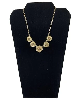 Gargantilla Collar Marca M Ámbar/Vidrio Transparente Color Estrás Tono Dorado Foto 1 de 4