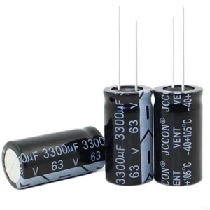 63V 3300uF condensador electrolítico radial 105C 18x35 mm tolerancia ±20% paso 7,5 mm - Imagen 1 de 1
