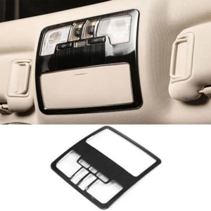 Black Steel 14-2019 Front Reading Lamp Frame For Toyota Highlander Cover Trim - Imagen 1 de 6