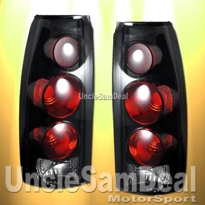 FOR CHEVY C/K SUBURBAN TAHOE YUKON SMOKE LENS BLACK HOUSING TAIL LIGHTS PAIR - Image 1 of 2