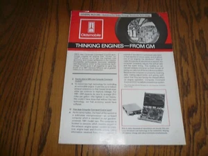 Oldsmobile 1981 "Motores pensantes" Flyer - De colección - Imagen 1 de 4