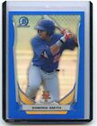2014 Bowman Chrome #Ctp-26 Dominic Smith "Blue Refractor" Rc #27/399, N.Y. Mets