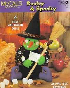 McCall's Creates Pattern Booklet-Kooky & Spooky-4 Halloween Dolls - Picture 1 of 2