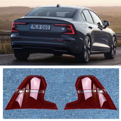 For Volvo S60 2019-24 Rear Tail Light Brake Light Lens Cover Replace 2pcs A Pair Foto 1 de 4