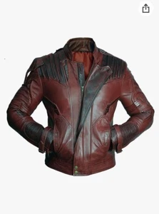 Star Lord Guardians Of The Galaxy Cosplay/Halloween Replica Leather Jacket XS - Picture 1 of 4