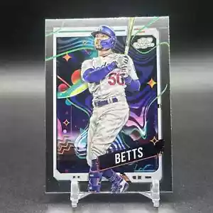 2024 Topps Chrome Cosmic Mookie Betts Card Dodgers #53 π₯π₯π₯ - Picture 1 of 2