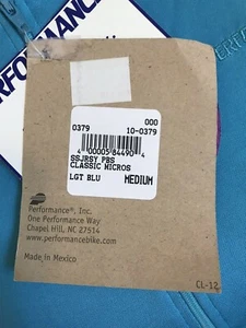 Camiseta deportiva de ciclismo PERFORMANCE NUEVA CON ETIQUETAS mediana azul claro manga corta - Imagen 1 de 5