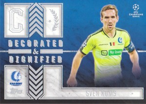 2015-16 Topps UEFA Champions League Decorated & Dignified #DD-SK Sven Kums