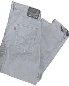 Levis 511 Herren Skinny Jeans hellgrau Hose Größe 36x32 schwarz Etikett - Bild 1 von 6