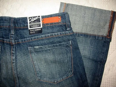 NUEVO CLASH PREMIUM CROP JEANS TALLA 5 X 22" PUÑOS LAVADO OSCURO TODO ALGODÓN NUEVO CON ETIQUETAS  Foto 1 de 4