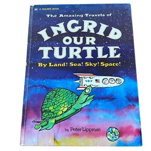The Amazing Travels of Ingrid Our Turtle Giant Golden Book 1973 - Picture 1 of 11