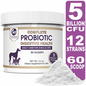 Petastical Probiotics for Dogs and Cats with 5 BILLION CFU - 60 scoop - Picture 1 of 8