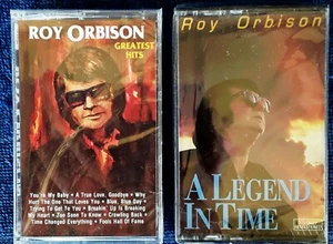 ROY ORBISON - GREATEST HITS + A LEGEND IN TIME -- (2) CASSETTE TAPE LOT - SEALED - Picture 1 of 1