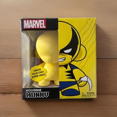 🔥Kidrobot Marvel Munny 7" Wolverine Yellow Vinyl Create Your Own Super Hero - Image 1 of 4