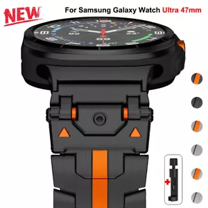 Luxury Stainless Steel Strap Metal Band For Samsung Galaxy Watch Ultra 47mm - Photo 1 sur 14