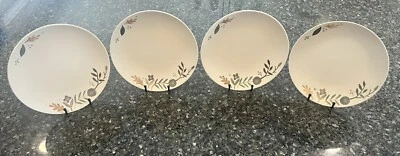 NEW West Elm Partridge & Pear Tree Dinner Plates, Set/4, Christmas, RARE! - Image 1 of 4