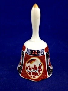 Imari Style Porcelain Bell Collectible Asian Home Decor Hand Bell - Picture 1 of 9