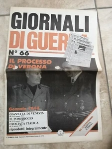 KRIEGSZEITUNGEN NR. 66 GENNARIO 1944 PROZESS VON VERONA QQ - Bild 1 von 1
