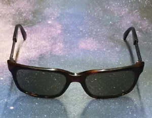 VTG Gianni Versace Sunglasses 1996 Tortoise Unisex Black Metal MOD S16 COL 028 - Picture 1 of 12