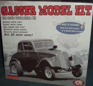 KIT MODELO METAL FUNDIDO ACME 1933 WILLYS CUPÉ 1/18 COLOR GRIS BRILLANTE - Imagen 1 de 10