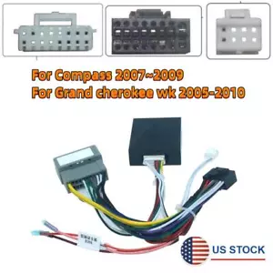 Car Radio Canbus Box Power Adapter 16PIN For Jeep Compass Jeep Grand Cherokee wk - Picture 1 of 8