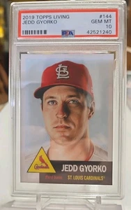 2018 Topps Living Set #144 Jedd Gyorko *PSA 10 gemas como nuevo* St Louis Cardinals - Imagen 1 de 2