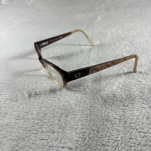 Guess GU2485 Crystal Brown Cat Eye Eyeglasses Frame w/ Flexhinge 54-16-135 - Picture 1 of 5