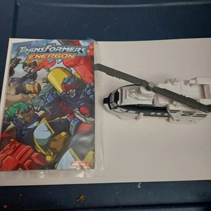 Transformers Energon Optimus Prime Super Leader Class White OP2 Helicopter wbook - Picture 1 of 10